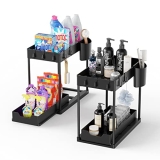 EWU 2 Pack Under Sink Organizers and Storage @ $12.60