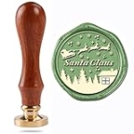 Yolakis Santa Claus Wax Seal Stamp – Air Mail Christmas Wax Seal Great for Invitation Cards, Envelopes & Gift Packages