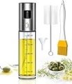 Oil Sprayer for Cooking, Olive Oil Spray Bottle for Kitchen 100ml Glass Olive Oil Sprayer Mister Oil Vinegar Spritzer Sprayer Glass Bottles for Cooking/Salad/Barbecue