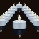 Flameless Tea Lights Candles, 24Pack Battery Operated LED Flickering Electric Candle, Realistic Votive Fake Tealight, Long Lasting 200+Hours Warm White Lamp, for Wedding Party Home Decoration