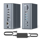 USB C Docking Station Dual Monitor for Dell/HP/Lenovo/Surface @ $40.00