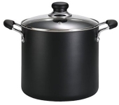 T-fal Soup, Stock, Dishwasher Safe Nonstick Pot, 8 Quart, Charcoal, Black @ $26.59