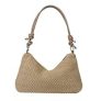 Straw Purse Woven Shoulder Bag for Women Casual Tote Bag Handbag Summer Beach Crossbody Bag for Vacation Travel (Khaki) @ $3.99