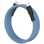 Magtame USB C to Lightning Cable, Magnetic Coiled iPhone Charger Fast Charging 30W, Braided Type C iPhone Cord 3.3ft, MFi Certified Compatible with iPhone 14 13 12 11 Original Design Patent Product @ $10.00
