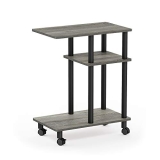 Furinno Turn-N-Tube U Shape Sofa Side Table with Casters @ $22.10