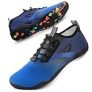 Tanamo Water Shoes for Women Men Quick Dry Swim Beach Barefoot River Aqua Shoes for Hiking Boating Camping Fishing Grounding Surfing Yoga Women 11 / Men 9.5 (9-Blue Black) @ $14.40