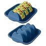 Silicone Taco Holder Set of 2 – Reusable Taco Stands with Dividers, Taco Tuesday Kit for Family Mexican Meals, Non-Slip Sturdy Taco Tray Racks, Dishwasher & Microwave Safe @ $9.99