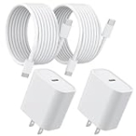 USB C Charger for iPhone 15 Charger, 2 Pack 20W PD USB C Fast Charger Plug with 6FT USB C to C Cable for iPhone 15/15 Plus/15 Pro/15 Pro Max, iPad Pro/Air/Mini Type C Series and more @ $5.09