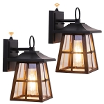 2 Pack Dusk to Dawn Sensor Outdoor Wall Lanterns @ $25.00