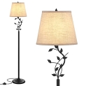 Floor Lamps for Bedrooms Tall – Traditional Standing Lamp with Leaves Design @ $28.00