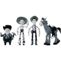 Disney and Pixar Toy Story Set of 4 Action Figures with Mon0Chromatic Woody @ $24.54
