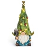 VP Home Whimsical Garden Gnomes Lawn Gnome with Solar Light Great Addition for Your Garden Solar Powered Garden Gnome Christmas Decorations Gifts for Outside Patio Lawn @ $12.50