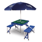 PICNIC TIME Picnic Portable Folding Table with Seats and Umbrella Outdoor Furniture @ $99.34