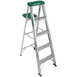 Werner 5-Feet Aluminum Step Ladder with 225 lb. Load Capacity Type II Duty Rating @ $29.88
