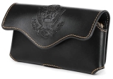Montana West Genuine Leather Cell Phone Holster for Men Western Flip Phone Case with Belt Loop for iPhone 13 Pro 13 12 Pro 12 11 XR Samsung S21+ S20 Ultra S10+ S9 Plus S8 Plus Note 10 9 RLP-C016BK @ $10.00