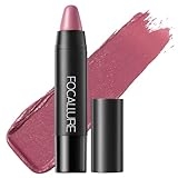 FOCALLURE Ultra Chic Matte Lipstick,Rich Vitamin E Lip Crayon,Lightweight Matte Color without Drying or Fading,Long Lasting Waterproof Lips Makeup,DARE YOU @ $3.49