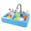Sunny Days Entertainment Kitchen Sink Play Set with Running Water – 20 Piece Pretend Play Toy for Boys and Girls | Kids Kitchen Role Play Dishwasher Toys @ $12.49