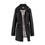 Polydeer Women’s Lightweight Waterproof Raincoat Breathable Windbreaker Jacket Active Outdoor Hooded Trench Coats Long Poncho (Black @ $25.00