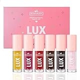 Lip Oil Pack- 6 Colors Lip Glow Oil Set Tinted Plumping Lip Oil Hydrating Transparent Lip Oil, Moisturizing Lip Gloss oil for Girl Lip Care Makeup @ $7.49