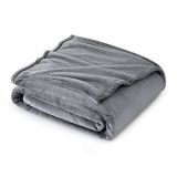 Bedsure Fleece Blankets Twin Size Grey – 300GSM Lightweight Plush Fuzzy Cozy Soft Twin Blanket for Bed @ $15.99