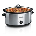 Crock-Pot 7-Quart Oval Manual Slow Cooker | Stainless Steel (SCV700-S-BR) @ $26.99