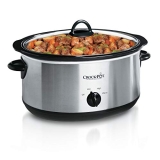 Crock-Pot 7-Quart Oval Manual Slow Cooker | Stainless Steel (SCV700-S-BR) @ $26.99