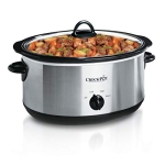 Crock-Pot 7-Quart Oval Manual Slow Cooker | Stainless Steel (SCV700-S-BR) @ $26.99