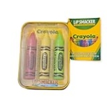 Lip Smacker Crayola Crayon 3-Piece Lip Balm Tin – Moisturizing, Soothing Razzmatzz, Banana Mania, Granny Smith Apple @ $1.62