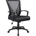 Furmax Office Chair Mid Back Swivel Lumbar Support Desk Chair @ $25.96