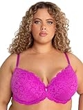Smart & Sexy Women’s Signature Lace Push Up Bra, Orchid, (32) 32C