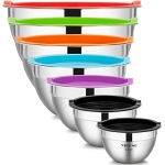 YIHONG 7 Piece Mixing Bowls with Lids for Kitchen @ $22.99