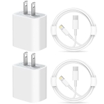 iPhone Charger Super Fast Charging [Apple MFi Certified] iPad Charger 20W PD USB C Wall Charger 2-Pack 6FT Fast Charging Cable Compatible with iPhone14/14 Pro Max/13/13Pro/12/12 Pro/11/11Pro/XS @ $4.99