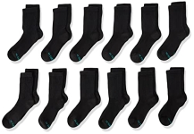 Hanes Boys’ Medium-Shoe Size: 9-2.5 Extra Durable Crew Socks Multipack @ $5.99