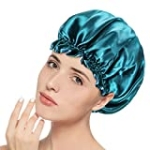 Satin Bonnet Silk Lined Bonnet Hair Bonnet for Women, Large Reversible Shower Caps Satin Sleeping Caps Curly Natural Hair @ $39.99 ($39.99 / Count)