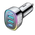 90W for iPhone 17 Pro Car Charger USB C, 4-Port Car Charger Fast Charging, PD&QC3.0 Type C Car Phone Charger, Cigarette Lighter Adapter, Car Accessories for iPhone 16 16e 15 17 Air Pro Max, Samsung
