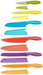 Amazon Basics 12-Piece Color-Coded Kitchen Knife Set @ $13.87