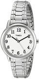 Timex Women’s TW2P78500 Easy Reader Silver-Tone Stainless Steel Expansion Band Watch @ $31.49