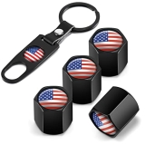 Veharvim American Flag Valve Stem Cap with Wrench @ $2.00