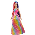 Barbie Dreamtopia Princess Doll (11.5-inch) with Extra-Long Two-Tone Fantasy Hair, Hairbrush, Tiaras and Styling Accessories, Gift for 3 to 7 Year Olds