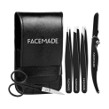 FACEMADE Tweezers Set with Scissors and Eyebrow Razor @ $4.00