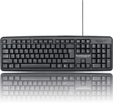TM Wired USB Full-Size Keyboard USB-A Wired Slim Keyboard with Chocolate Keys Compatible for Windows @ $3.94
