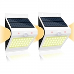 2 Pack Solar Wall Lights – 2 Mode Solar Sensor Motion COB Security Lights with 36 LEDs @ $9.00