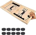 Fast Sling Puck Game, Kids Games Chess Set, Slingshot Chess Board Adult Games, Wooden Air Hockey Game Table Family Board Games for Parent-Child Interactive Chess Game Toys (15.2 x 9.4 in) @ $19.99
