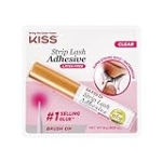 KISS Clear Strip Lash Adhesive with Aloe, Waterproof, Formaldehyde and Latex Free, Odor Free, Cruelty Free, Super Strong Hold Eyelash Glue with Brush Applicator, 0.17 Oz @ $1.98