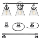 Globe Electric 51234 5-Piece All-in-One Bathroom Accessory Set @ $54.95