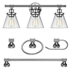 Globe Electric 51234 5-Piece All-in-One Bathroom Accessory Set @ $54.95