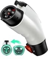 Zanch Tesla to J1772 Adapter [Fit for All J1772 EVs] Max 60Amp&250V, NACS to J1772 Adapter, Compatible with Level 2 Tesla Charger, Wall Charger, Mobile Charger, Destination Charger – White @ $69.99