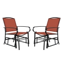 Amazon Basics Outdoor Patio Textilene Glider Chair – Set of 2 @ $64.90