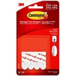 20-Count Command Small Refill Adhesive Strips for Wall Hooks, White, Damage Free Hanging (White) @ $2.78