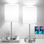 Set of 2 Table Lamps with USB Ports @ $24.99